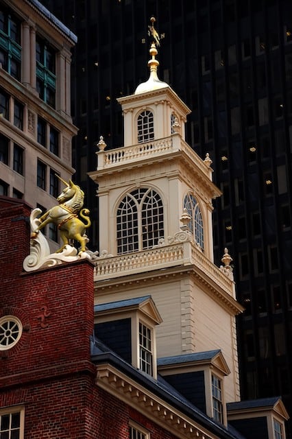 The Old State House is one of the most historic sites in the city of Boston