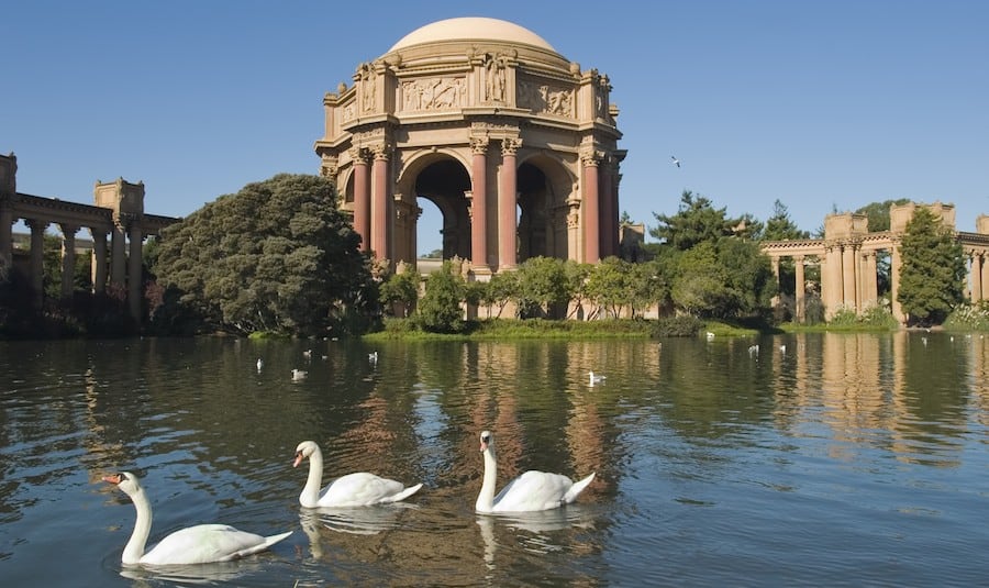 Palace of fine arts, San Francisco, California, USA